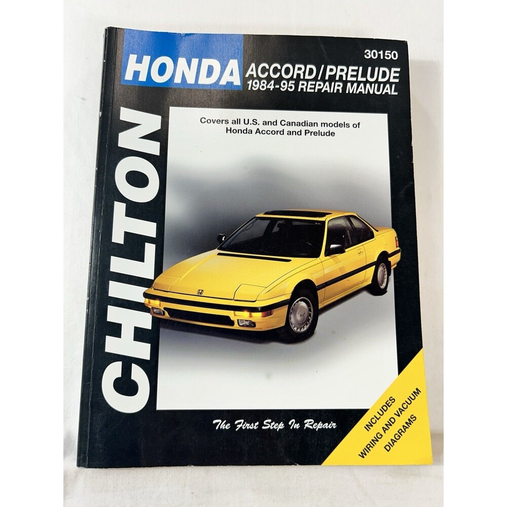 Chilton Honda Accord Prelude Repair Manual 1984-1995 30150